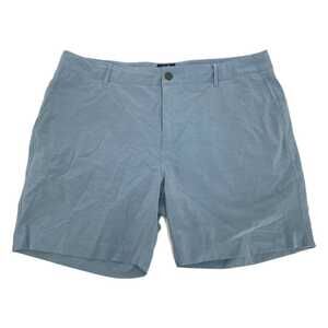 Faherty Blue Flat Front Shorts | Size 38 - Classic Comfort